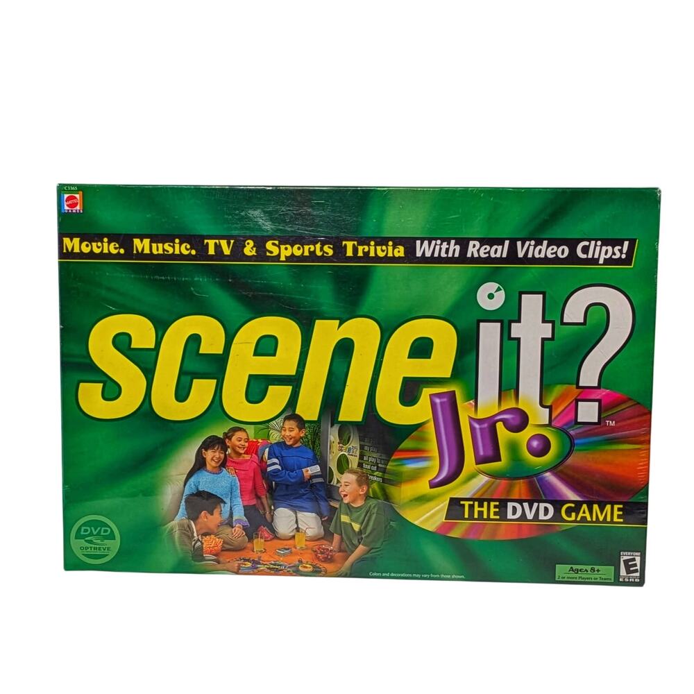 New - Sealed Scene It ? Jr. The DVD Board Game - Ages 8 and up